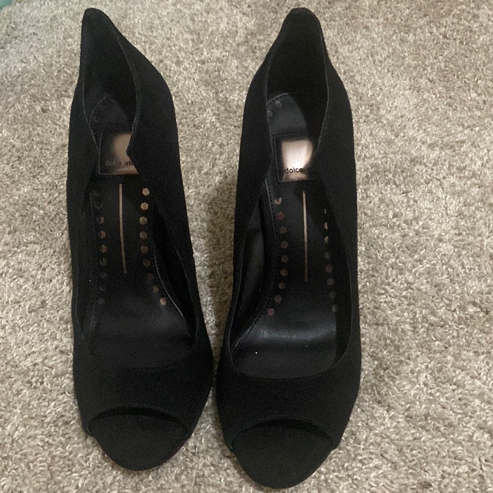 Black Suede Dolce Vita Heels